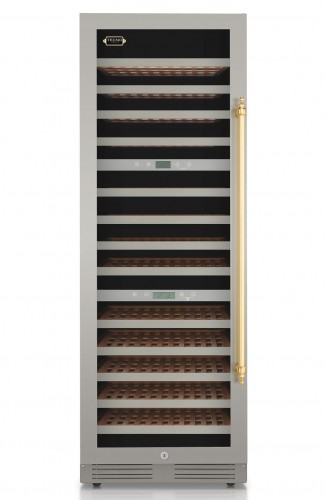 Adega Tecno Vintage TR43AVDF V2 de 60 cm em inox escovado.