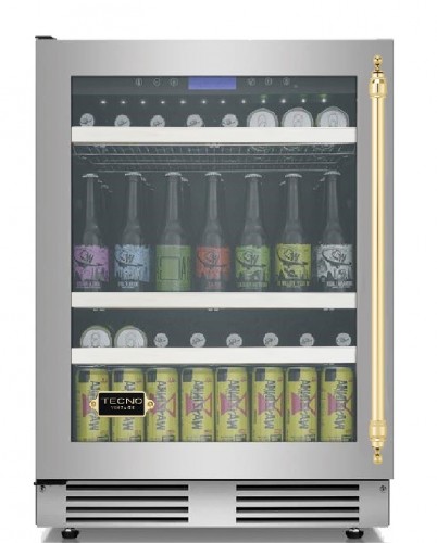 Cervejeira Tecno Vintage TR14CVDC V2 de 60 cm em inox escovado.