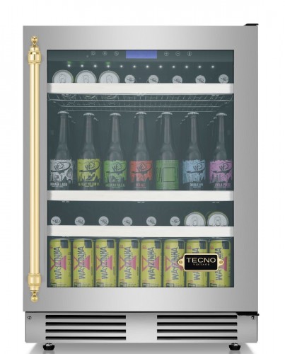 Cervejeira Tecno Vintage TR14CVDD V2 de 60 cm em inox escovado.