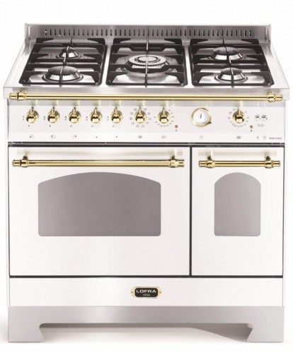 Fogão LOFRA Dolcevita RBPD96 MFTE/CI de 90 cm na cor branco perolizado.