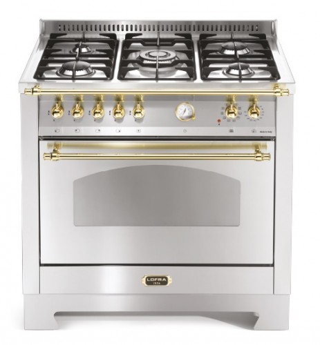 Fogão LOFRA Dolcevita RSG96 MFT/CI de 90 cm em inox escovado.