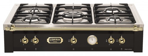 Rangetop LOFRA Dolcevita TRNM96/5 preto fosco com 90 cm de largura.