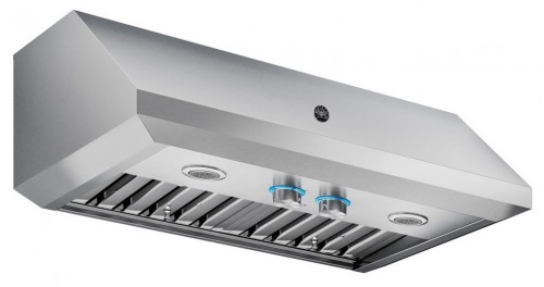 Coifa de parede e de embutir Bertazzoni BER Cervinia 91 de 91 cm em inox escovado.