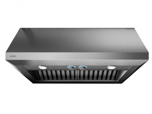 Coifa de parede e de embutir Elica New Calabria 91 de 91 cm em inox escovado.