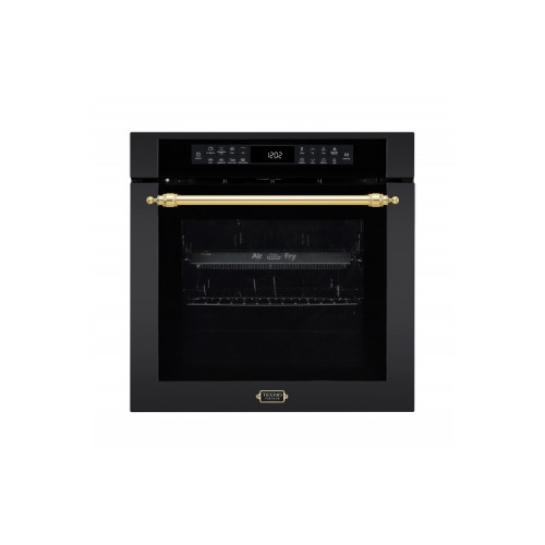 Forno Tecno Vintage TO73 EXDBNM V2 com AirFry na cor preto fosco.