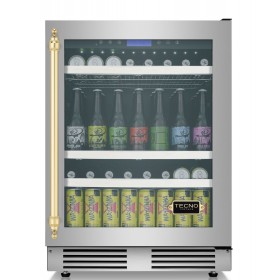 Cervejeira Tecno Vintage TR14CVDD V2 de 60 cm em inox escovado.