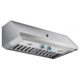 Coifa de parede e de embutir Bertazzoni BER Cervinia 91 de 91 cm em inox escovado.