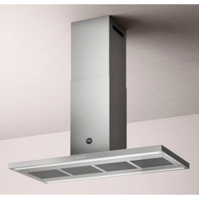 Coifa de ilha Bertazzoni BER TCI12 de 120 cm em inox escovado.