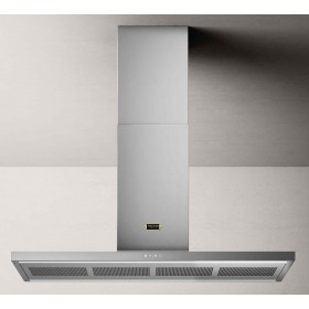 Coifa de ilha Tecno Vintage TCI12 V2 de 120 cm em inox escovado.