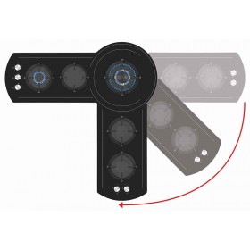 Inovador Design Angular: o cooktop se adapta a forma da sua bancada, em ângulos de 90° a 270°. Proporciona melhor aproveitamento dos espaços devido a sua versatilidade de instalação.