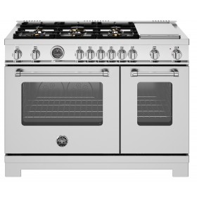 Fogão Bertazzoni Master Series MAS486 BTFGMXTLP com 122 cm de largura.