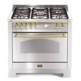 Fogão LOFRA Dolcevita RSG96 MFT/CI de 90 cm em inox escovado.