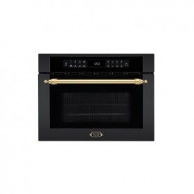 Forno Combinado com Micro-ondas Vintage TK38 EXDBNM V2 na cor preto fosco.