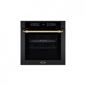 Forno Tecno Vintage TO73 EXDBNM V2 com AirFry na cor preto fosco.