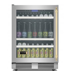 Cervejeira Tecno Vintage TR14CVDC V2 de 60 cm em inox escovado.