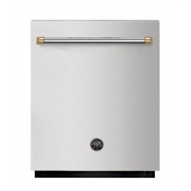 Lava louças de embutir com porta em inox Bertazzoni Master Series MASTBERTD14G Gold