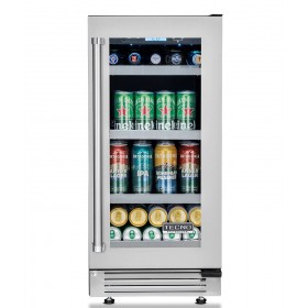Cervejeira Tecno Professional TR08CVDA de 38 cm em inox escovado.