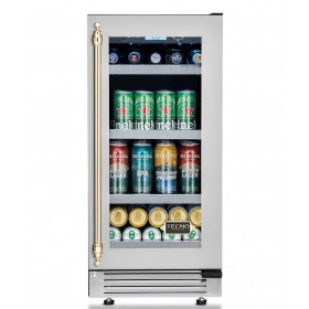 Cervejeira Tecno Vintage TR08CVDV2 de 38 cm em inox escovado.