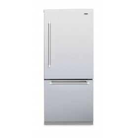 Refrigerador Tecno Professional TR44 BXDA de 76 cm com portas em inox escovado.