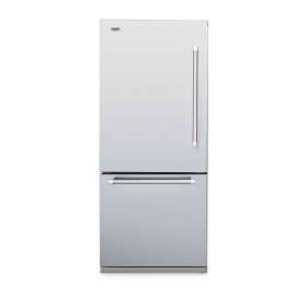 Refrigerador Tecno Professional TR44 BXDB de 76 cm com portas em inox escovado.