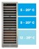 3 Zonas de Temperaturas: realizam uma perfeita conservação de todos os tipos de vinhos em suas corretas temperaturas de consumo ou armazenamento com elevada precisão. A temperatura pode ser regulada de 5 °C a 20 °C nas zonas superior e intermediária e de 12 ºC a 20 ºC na zona inferior sendo distribuída de forma ventilada e homogênea por todo o seu interior. 