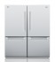 Refrigerador Tecno Professional Duo TR44BX de 152 cm com portas em inox escovado.