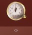 Relógio com 4 Funções: com uma elegante moldura em latão, funciona como relógio, conta-minutos, timer e programação futura que liga e desliga automaticamente o forno durante o tempo desejado.