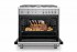 Forno Ventilado a Gás de 142 l: com amplo espaço interno e 5 versáteis funções que tornam mais rápido e fácil preparar todos os tipos de alimentos: bolos e pães, assar rápido, gratinar, churrasco e descongelar. 