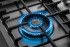Queimador Dual Flame de 5.000 W: todo em latão, espalhador central com a marca Bertazzoni e acendimento sequencial com potência inicial de 480 W para se desfrutar do calor adequado em todos os tipos de receitas.