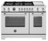 Fogão Bertazzoni Master Series MAS486 BTFGMXTLP com 122 cm de largura.