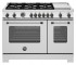 Fogão Bertazzoni Master Series MAS486 BTFGMXTLP BN Black Nickel com 122 cm de largura.