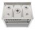 Mesa em aço inox 304 BA 18/10: de altíssima qualidade, não sofre alteração de cor, com soldas a laser, totalmente selada, com cantos arredondados e com espelhamento por polimento que previne riscos e manchas.