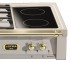 Zonas Vitrocerâmicas Integradas: com 2 áreas independentes de aquecimento extra rápido e 6 níveis de potência elétrica de 150 W a 1.200 W. Permitem utilizar panelas de todos os tipos ao preparar alimentos ou mantê-los aquecidos.