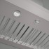 Filtros Defletores Profissionais: em aço inox, captam e armazenam uma maior quantidade de gorduras nos defletores proporcionando alta performance sem obstrução do filtro, menor manutenção e maior segurança ao flambar alimentos. Os filtros podem ser lavados em lava-louças.