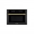 Forno Combinado com Micro-ondas Vintage TK38 EXDBNM V2 na cor preto fosco.
